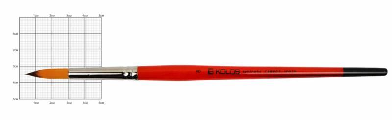 

Кисть синтетика Kolos Carrot 1097R круглая №8 кор. ручка (4823064901658)