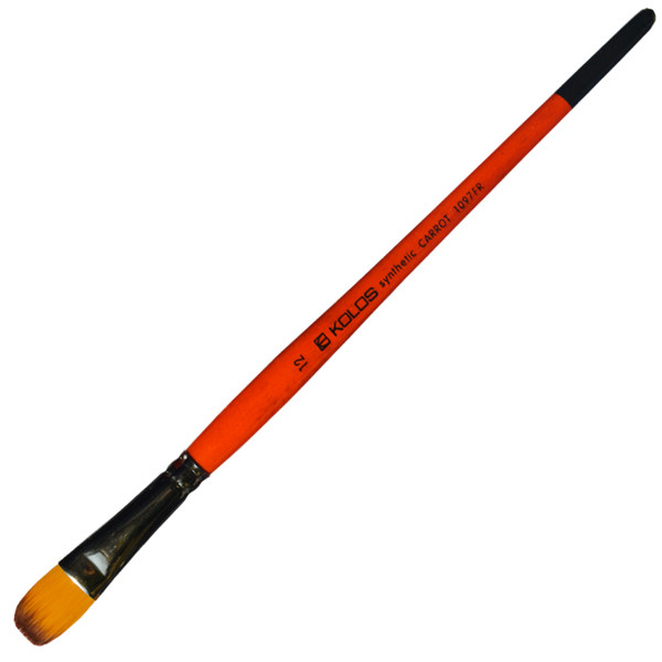 

Кисть синтетика Kolos Carrot 1097FR овальная №12 кор. ручка (4823064901566)