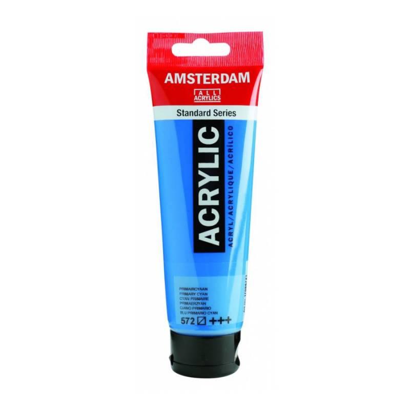 

Краска акриловая Royal Talens AMSTERDAM 120 мл (572) первичный циановый (8712079159658)