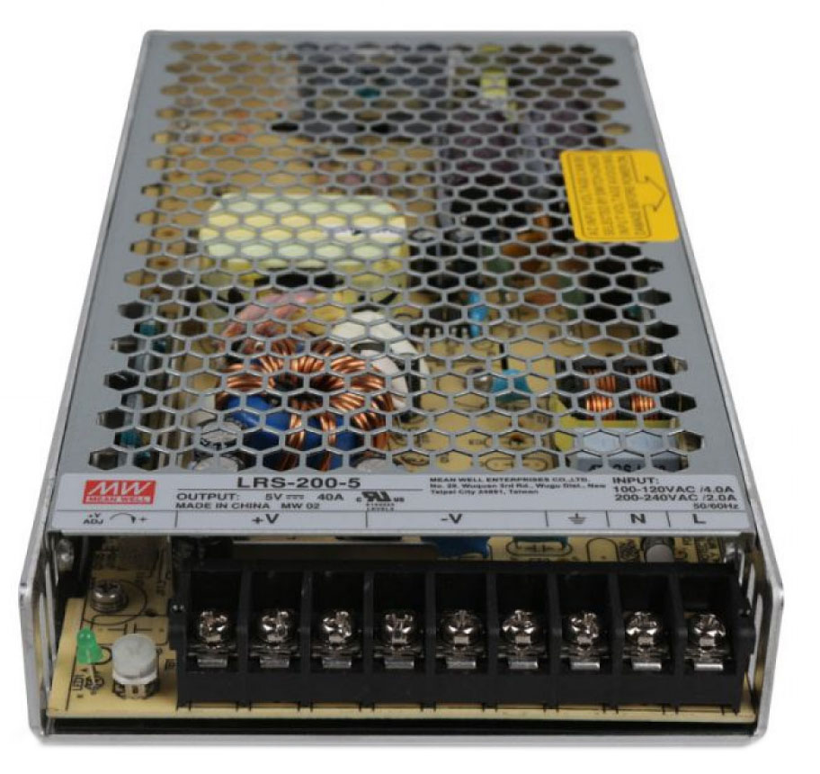 

Блок питания MeanWell 200Вт 5V (LRS-200-5) негерметичный