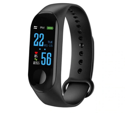 Фитнес браслет с измерением пульса и давления UWatch M3 Black – низкие ...