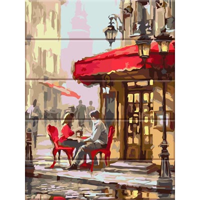 

Раскраска на дереве Уличное кафе ArtStory ASW062 30 х 40см
