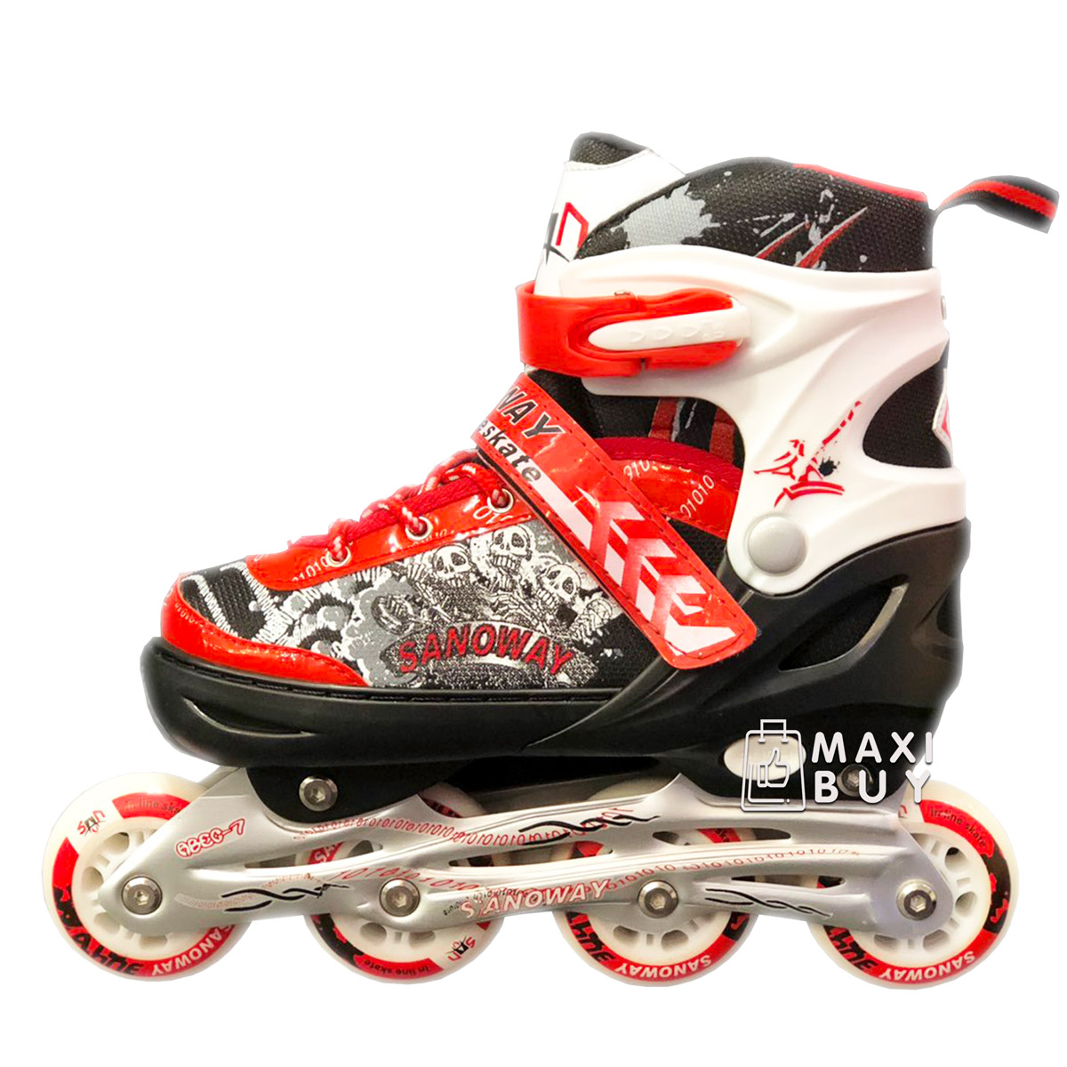 

Ролики раздвижные SkateX Lightning 37-40 Красный