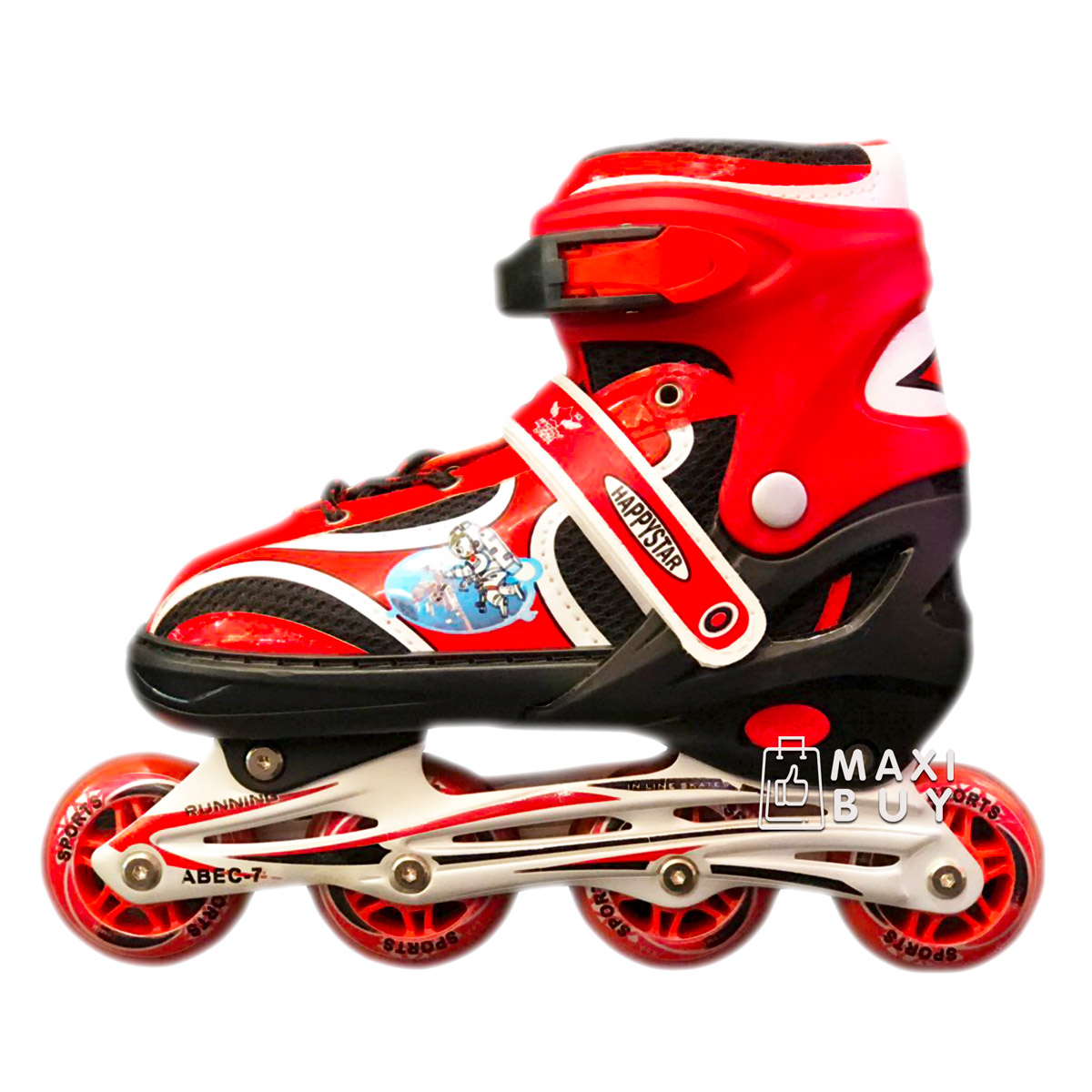 

Ролики раздвижные SkateX Happy Teenager 38-43 Красный