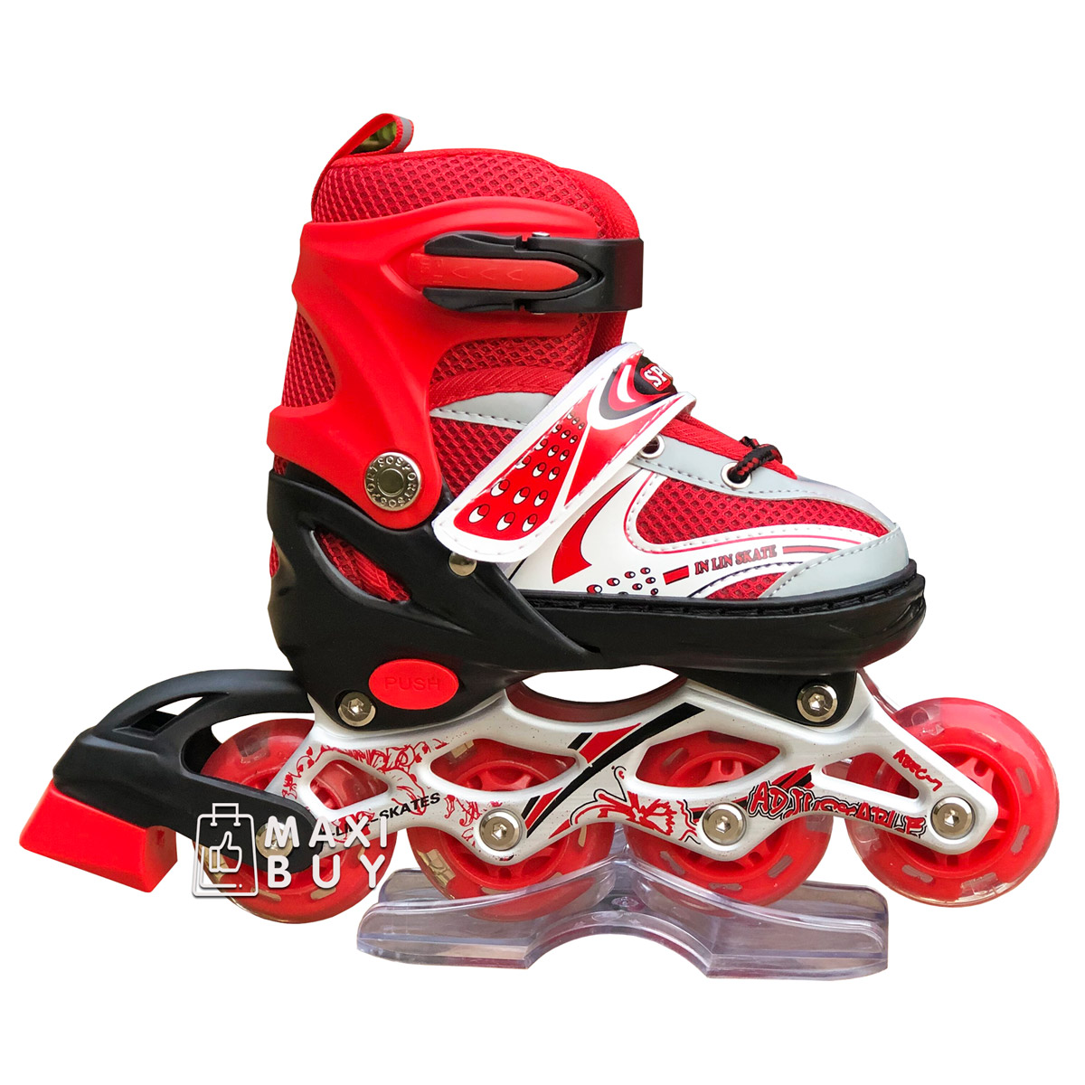 

Роликовые коньки раздвижные SkateX Happy Joy 28-33 Красный
