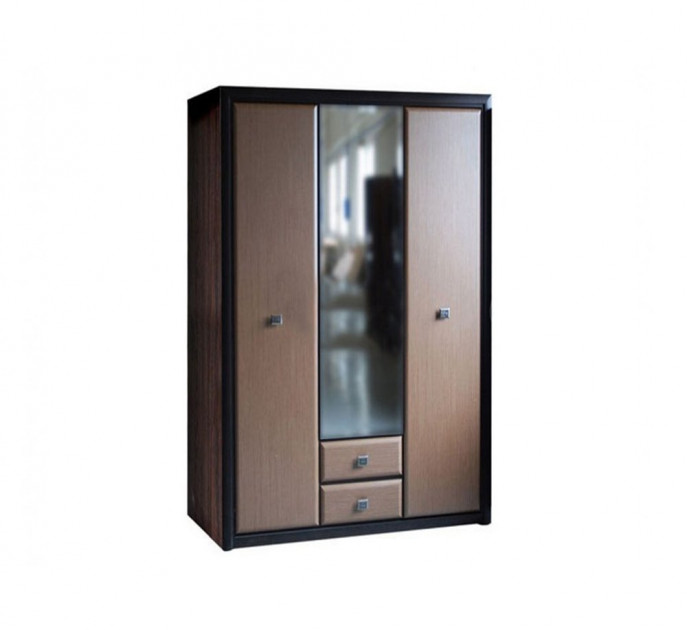 

Шкаф 3-дверный с зеркалом в спальню из ДСП и МДФ SZF3D2S Коен Gerbor