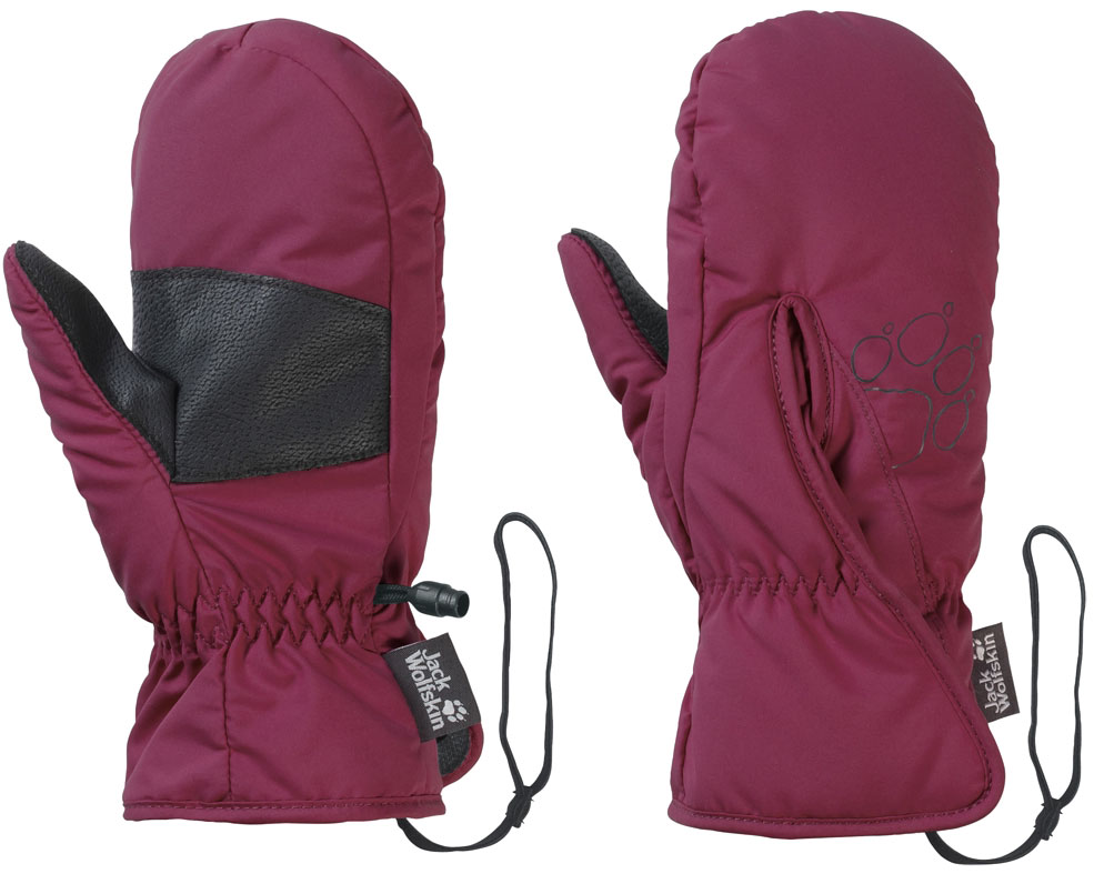 

Варежки Jack Wolfskin Easy Entry Mitten Kids 1900184-2063 116 Бордовые