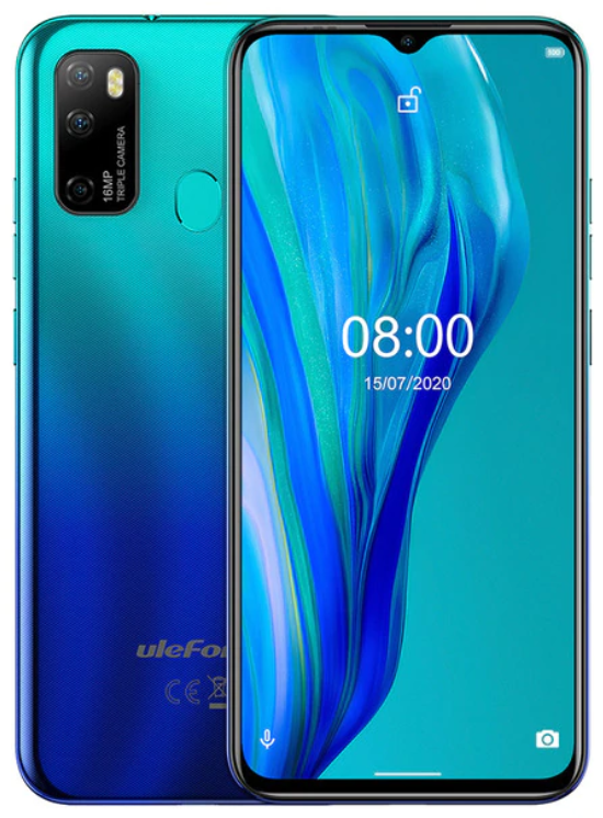 

Ulefone Note 9P 4/64 Gb aurora blue, 6.52", Helio P22, 3G, 4G