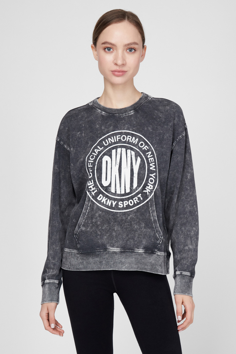 

Женский серый свитшот DKNY XS DP0T7385