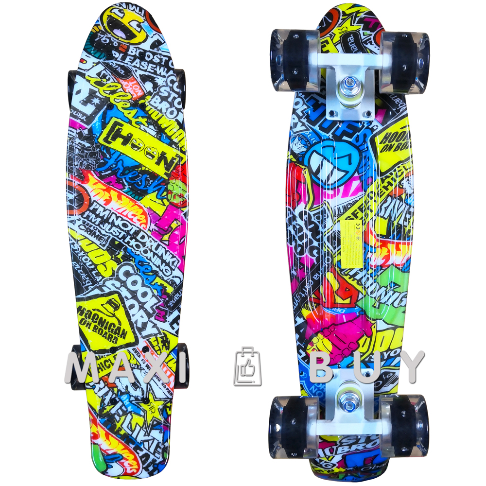 

Скейт пенни борд SkateX Penny Zetta Cool 22"