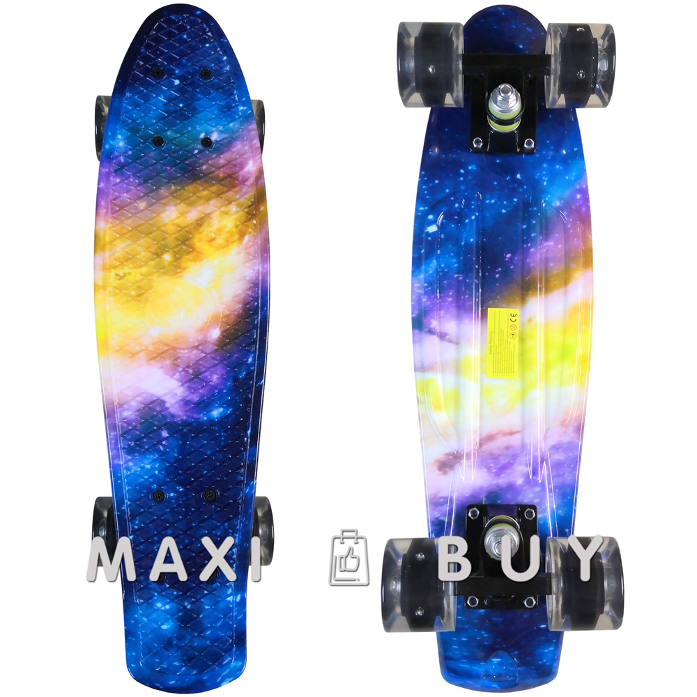 

Скейт пенни борд SkateX Penny Gamma Milky Way 22"