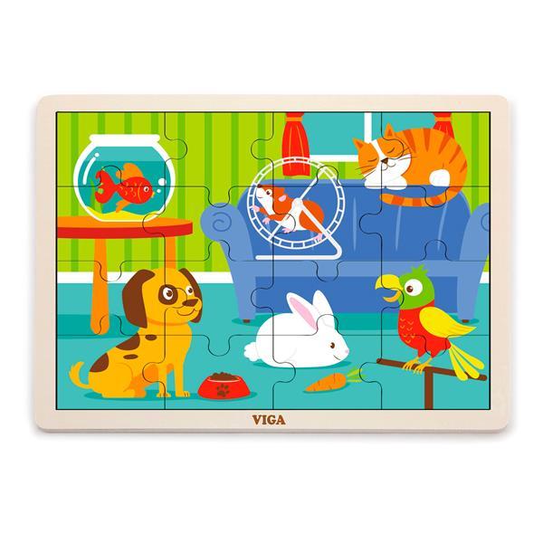 

Пазл Viga Toys "Домашние питомцы" (51453)