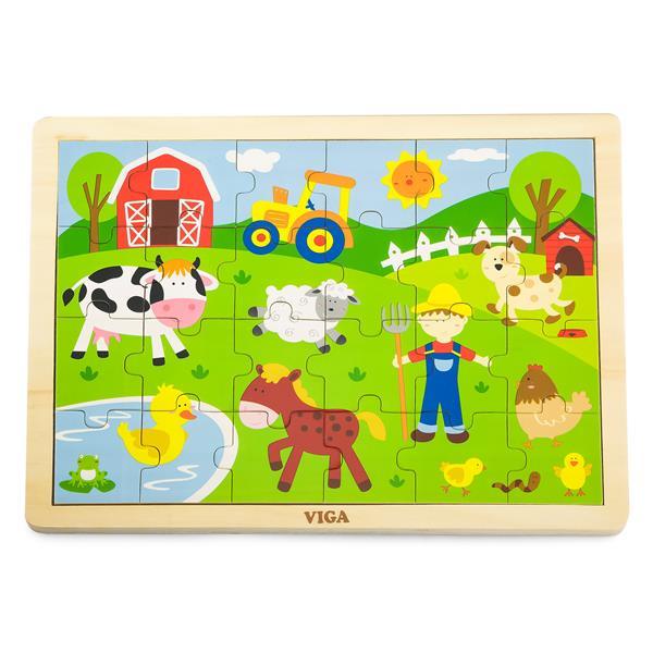 

Пазл Viga Toys "Ферма", 24 элемента (50197)