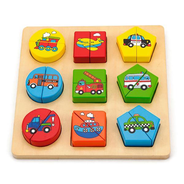 

Пазл Viga Toys Формы и транспорт (59586)