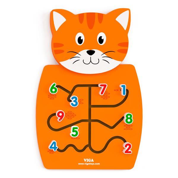 

Настенная игрушка Viga Toys Котик с цифрами (50676)