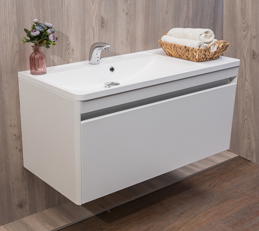 

Тумба Fancy Marble Aspen с умывальником Sacramento 100 (54742)