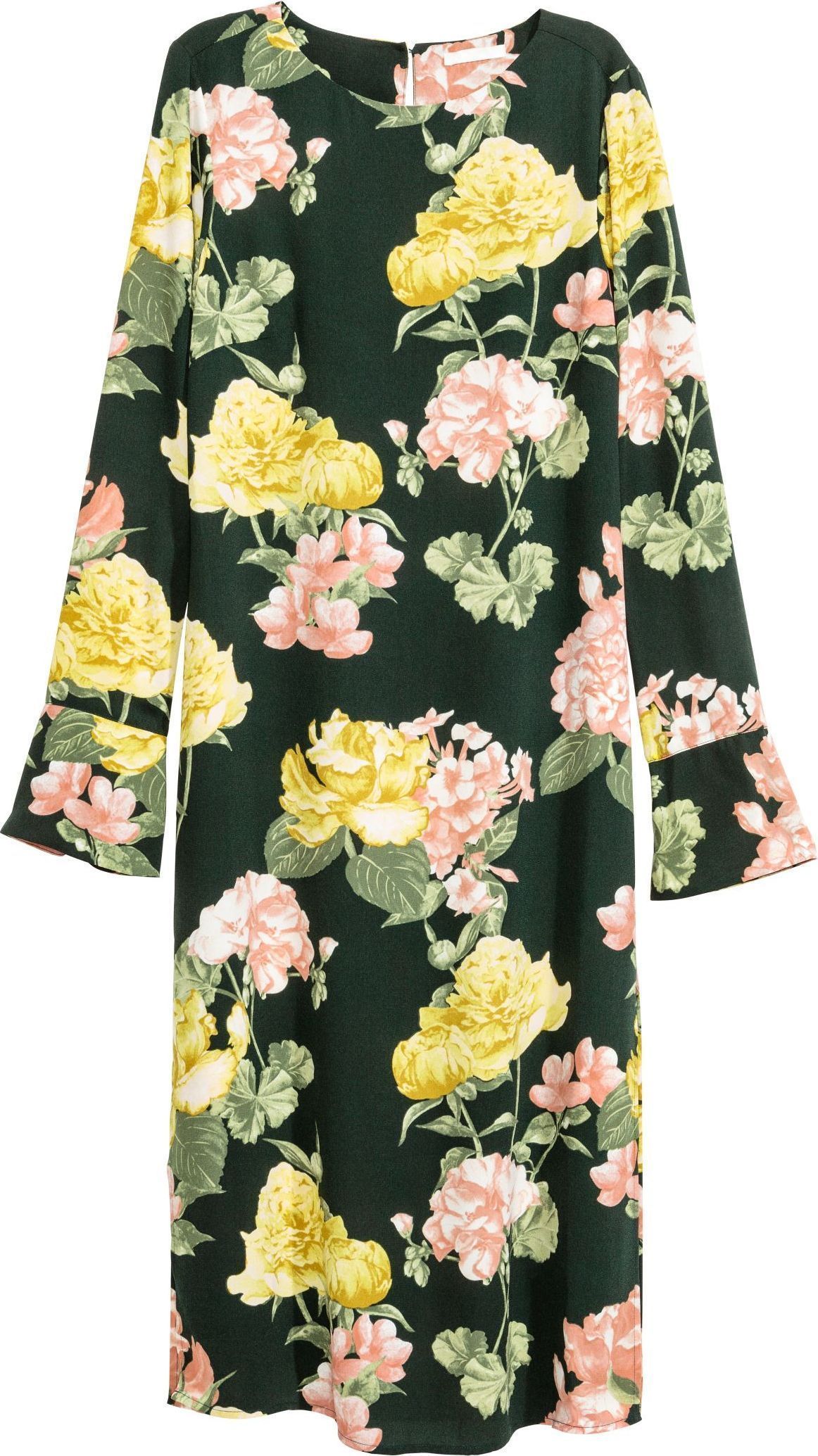

Платье H&M 1112-4016894 36 Темно-зеленое