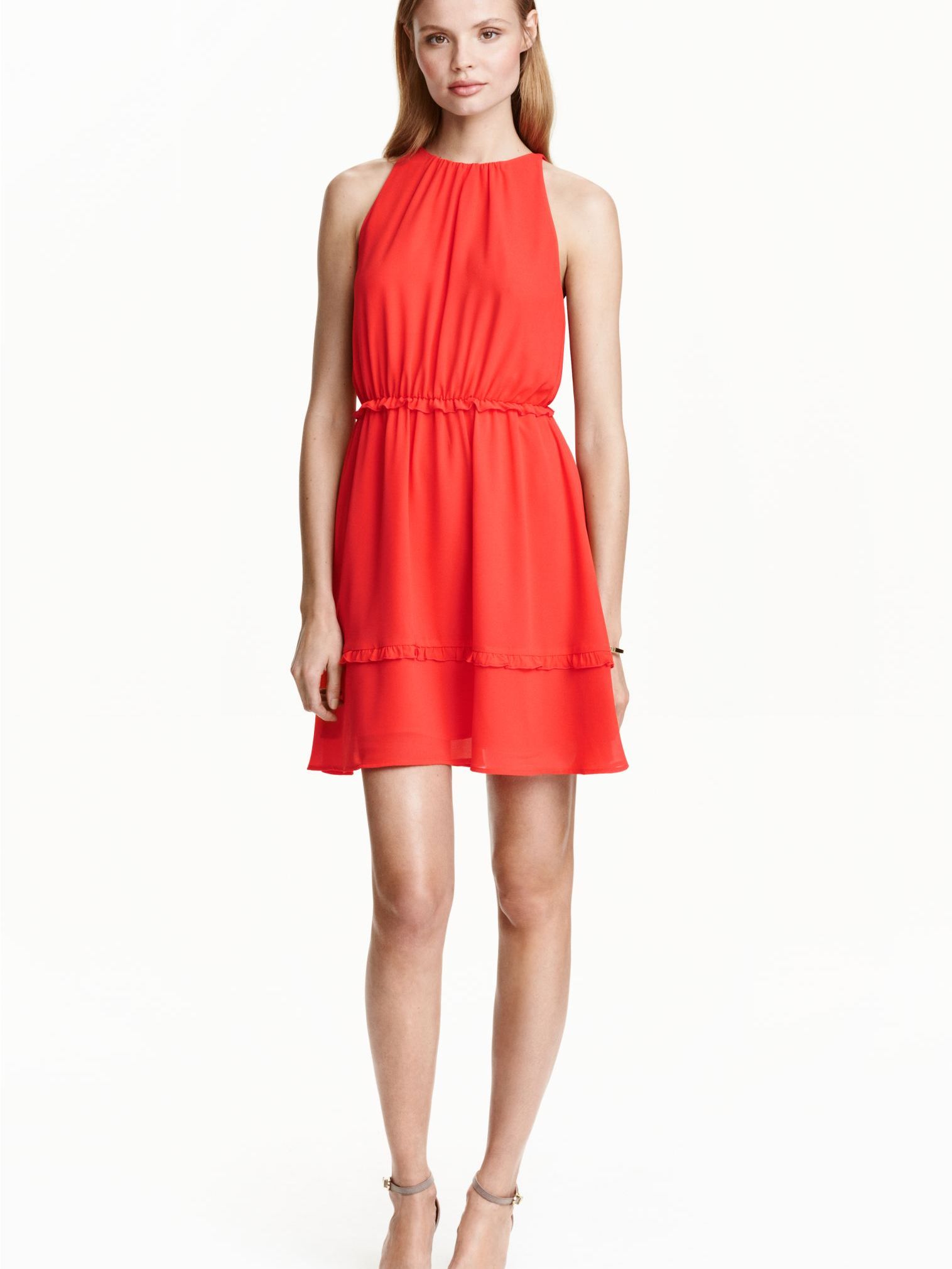 

Платье H&M 1112-3644513  Коралловое, Платье H&M 1112-3644513 40 Коралловое