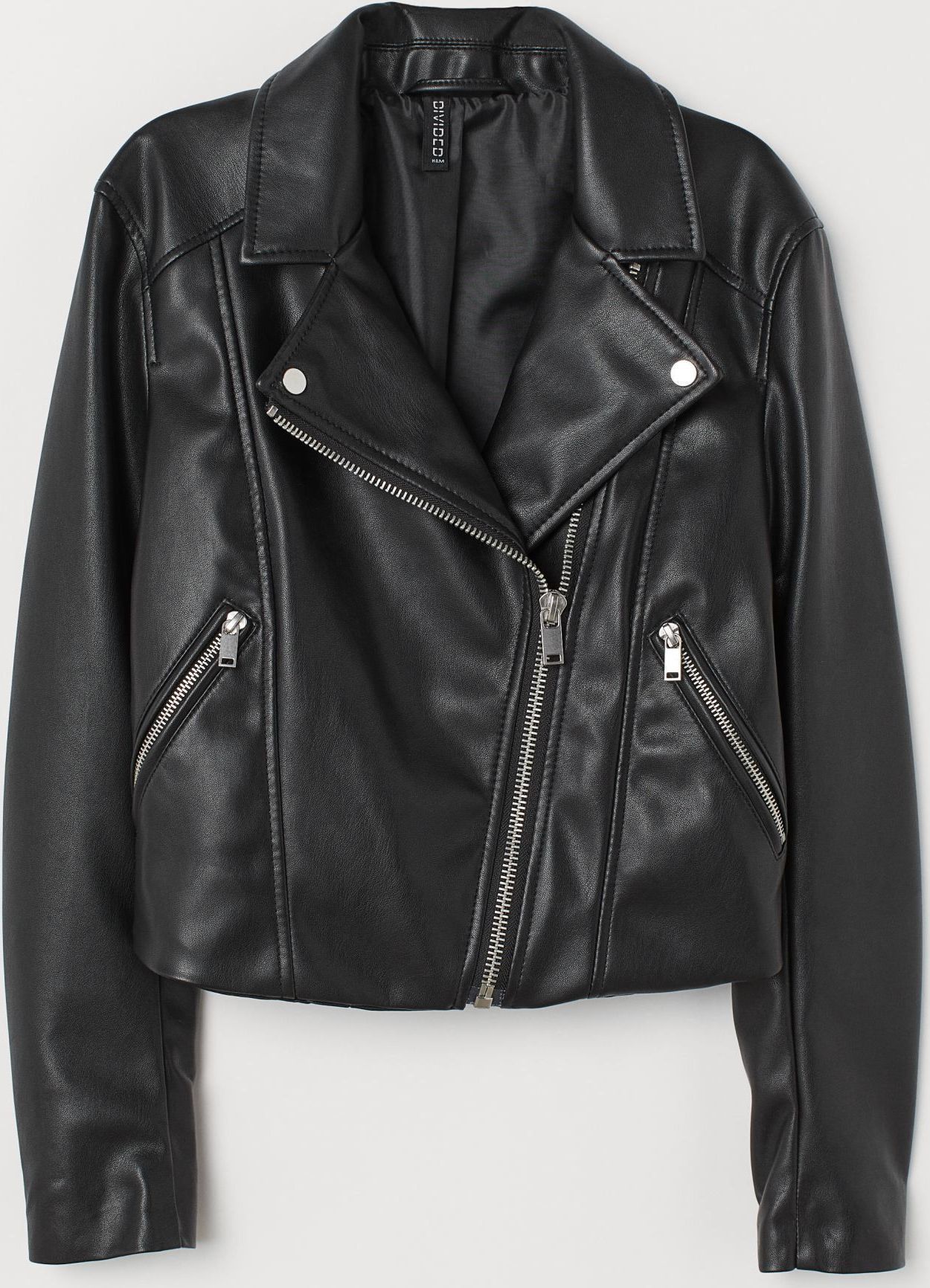 

Куртка из искусственной кожи H&M 1012-6789659 40 Черная