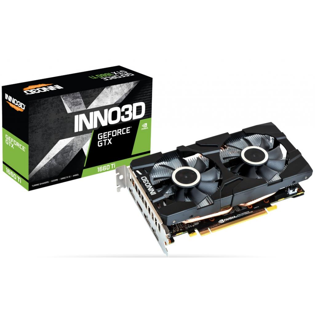 

Відеокарта INNO3D GeForce GTX1660 Ti 6144Mb Twin X2 (N166T2-06D6-1710VA15)