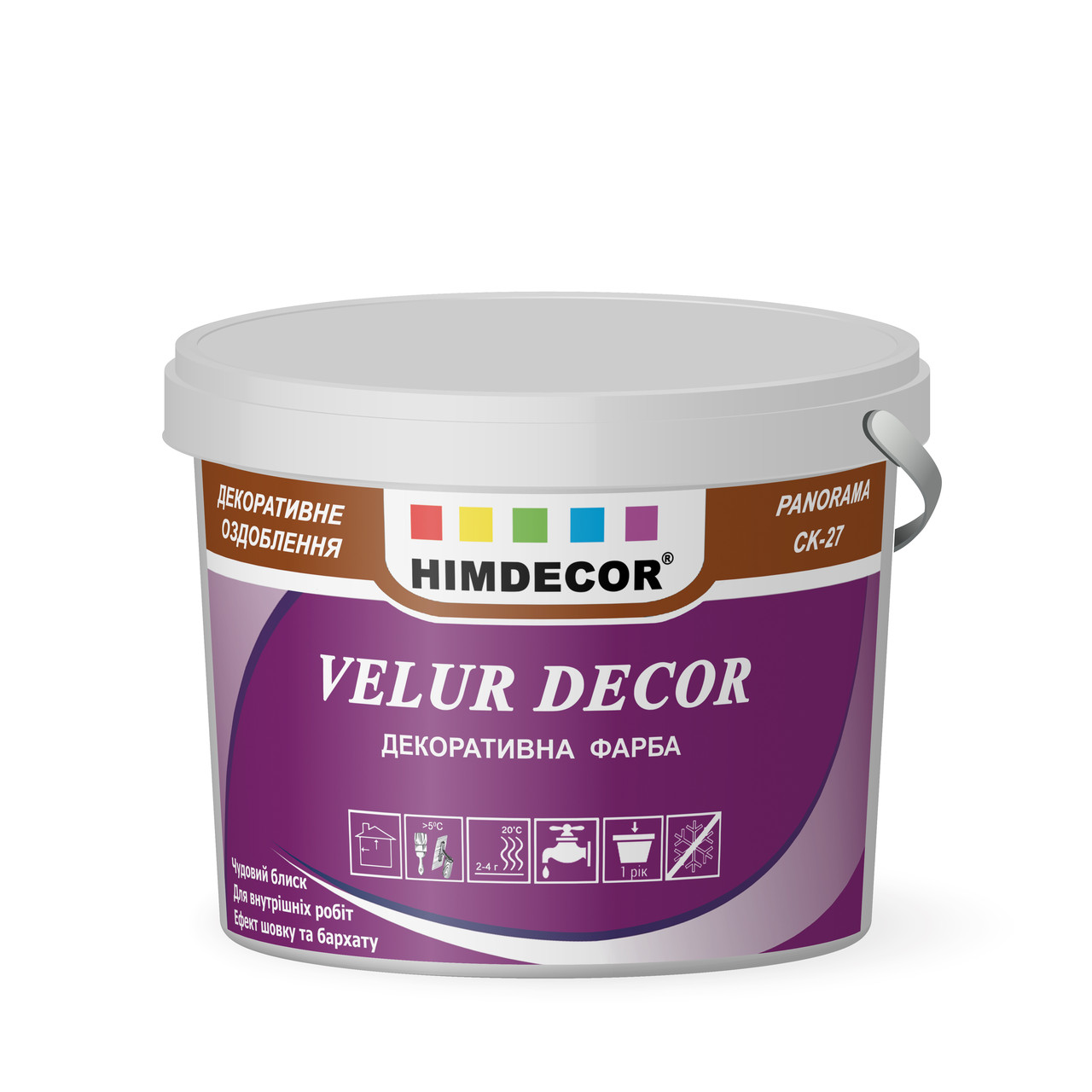 

Декоративна фарба з Бархатним(шовковим) ефектом Himdecor Velur Decor СК-29 10 кг