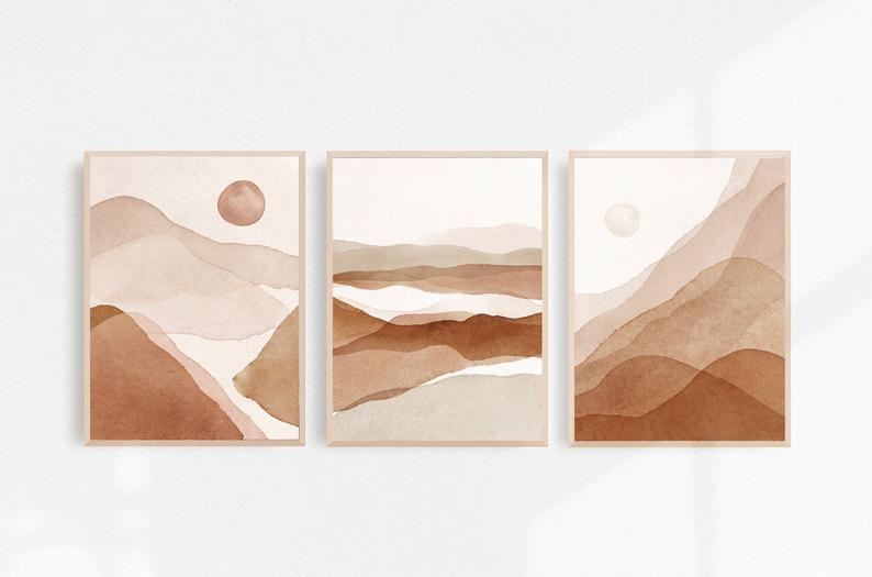 

Набор постеров Boho Landscape watercolor формат А3 NEHILO