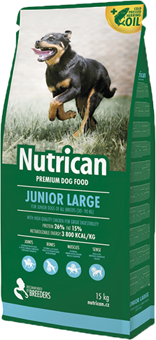 

Сухой корм Nutrican Junior Large для щенков крупных пород со вкусом курицы 15 кг