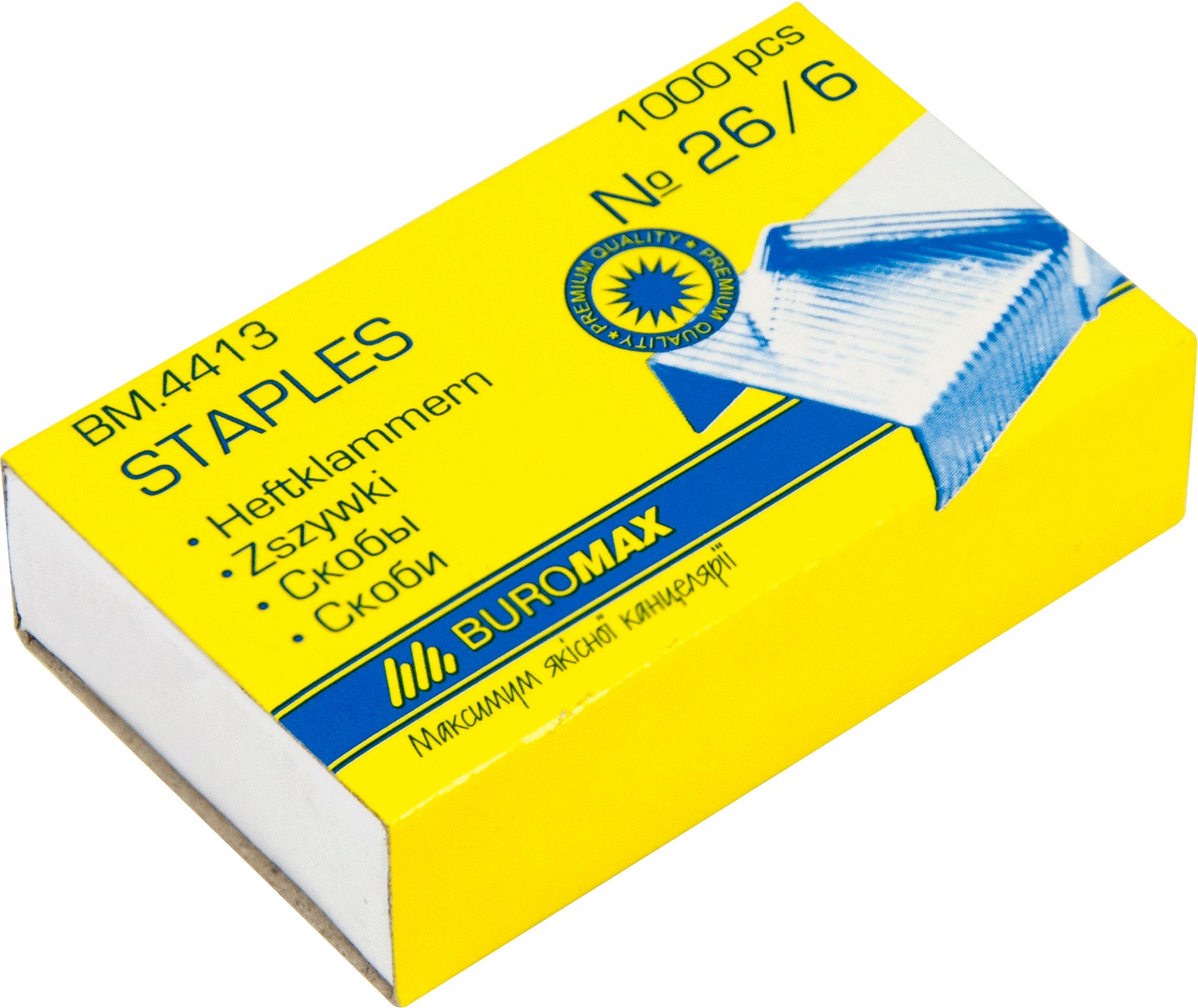 

Набор скоб Buromax №26/6 10 уп по 1000 шт (BM.4413)