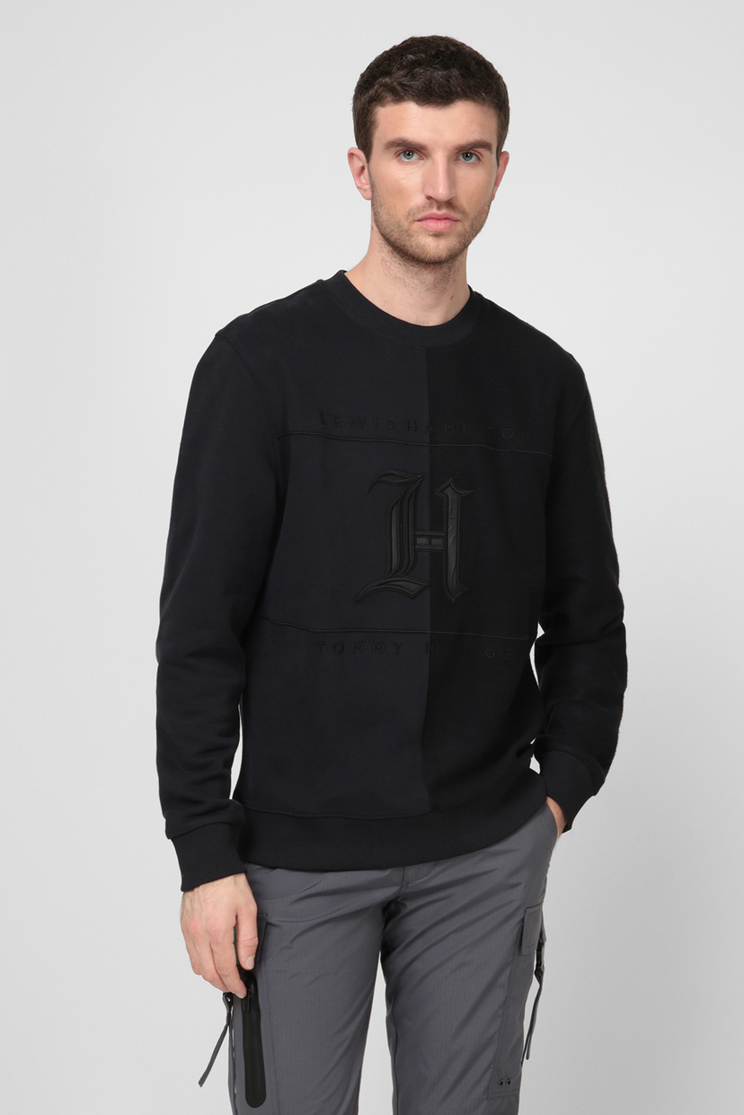 

Мужской черный свитшот Lewis Hamilton TONAL FLEECE CREW NECK Tommy Hilfiger XS MW0MW15286