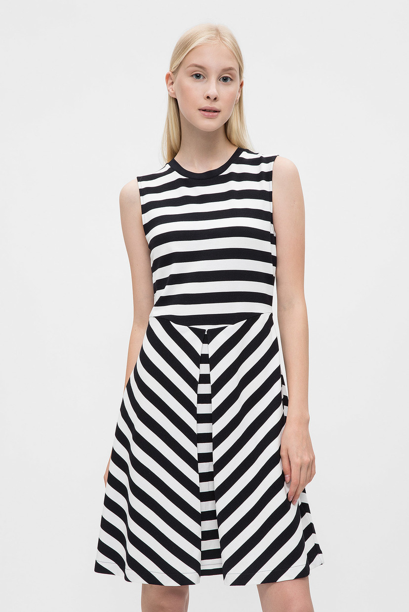 

Женское белое платье в полоску Tommy Hilfiger XS WW0WW21316