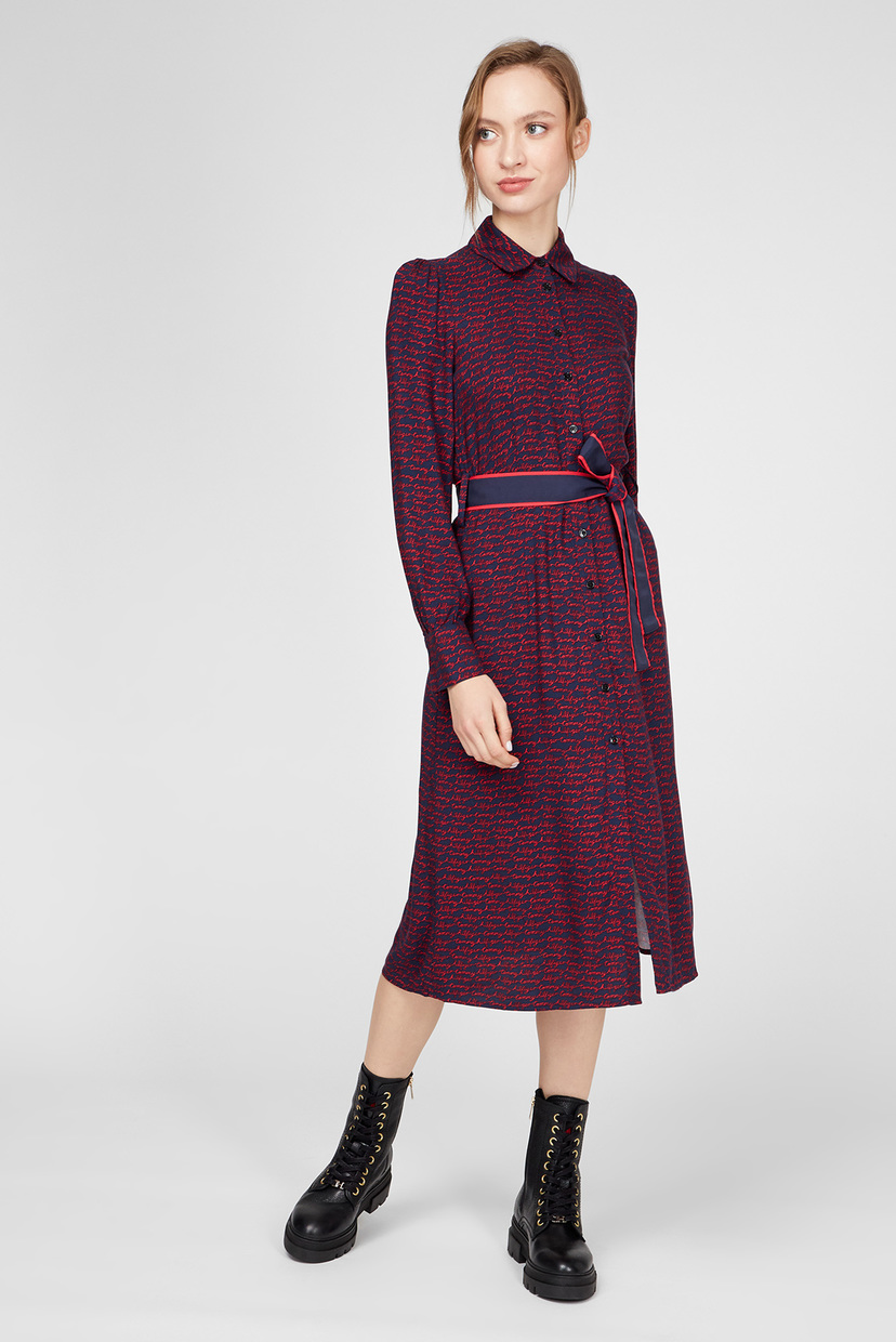

Женское платье с узором BREE Tommy Hilfiger 32 WW0WW28700