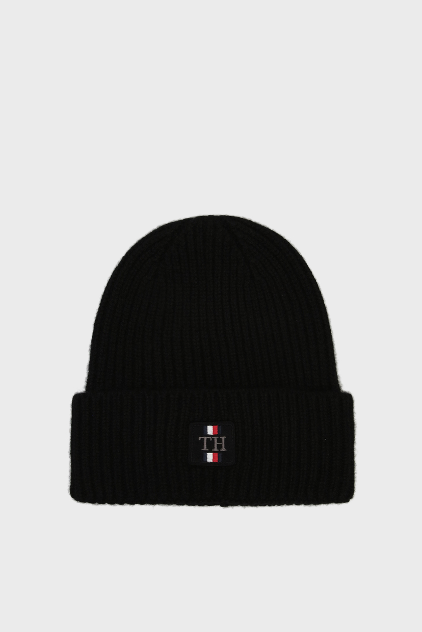 

Мужская черная кашемировая шапка Tommy Hilfiger OS AM0AM06579
