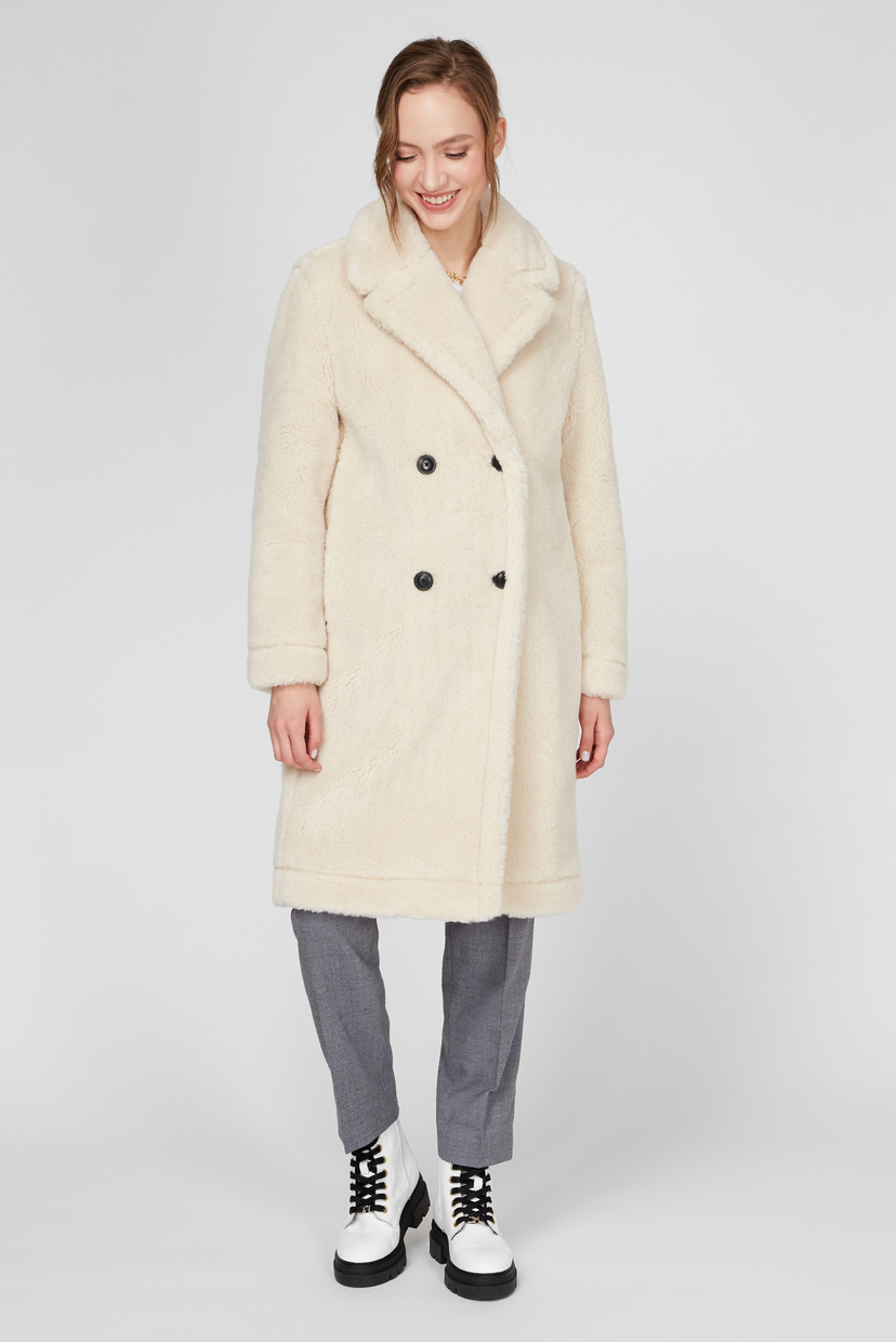 

Женское белое пальто TEDDY LONG CAR Tommy Hilfiger 34 WW0WW29339
