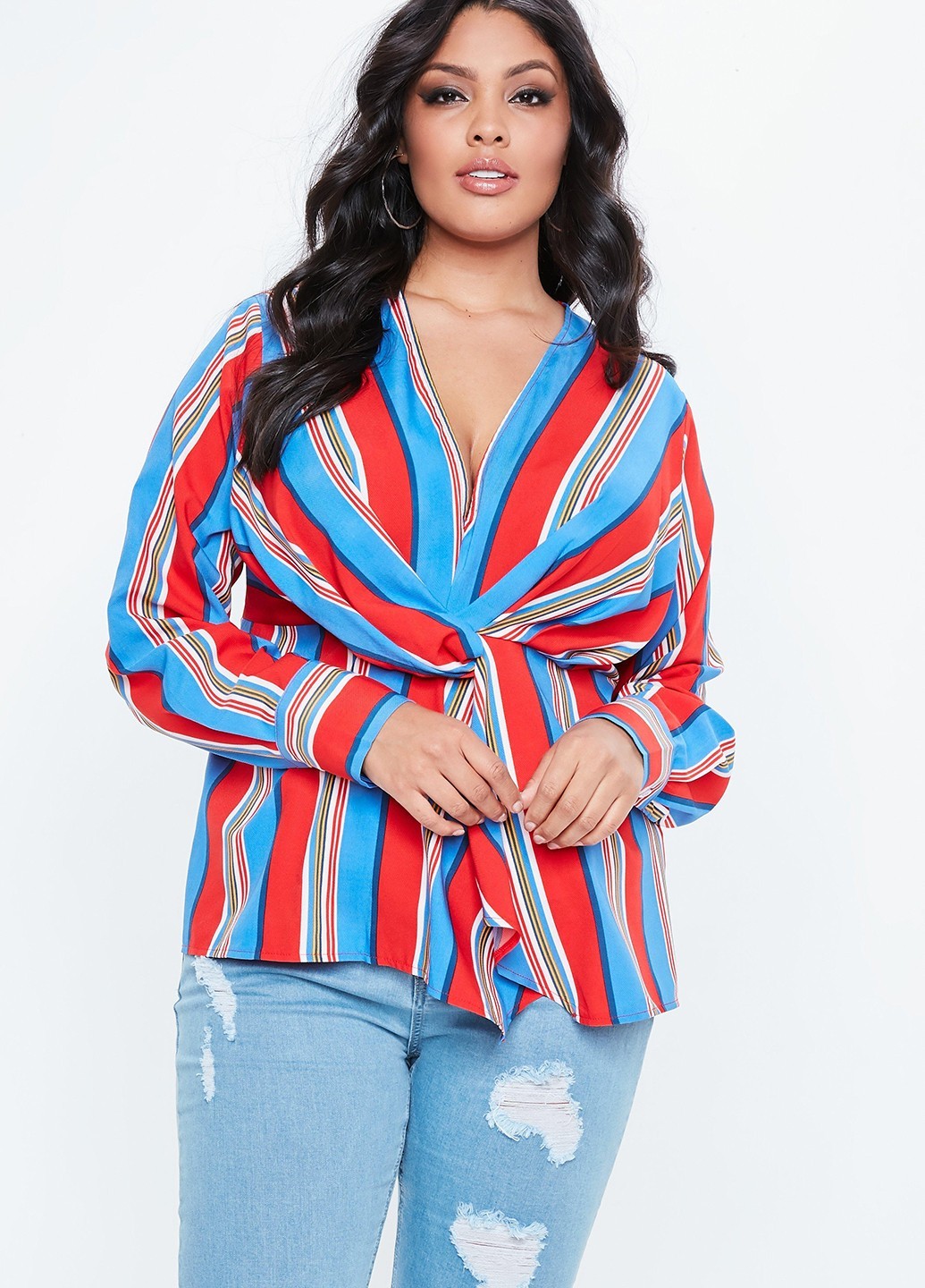 

Блуза Missguided повседневная L красный 0820BLMG0003