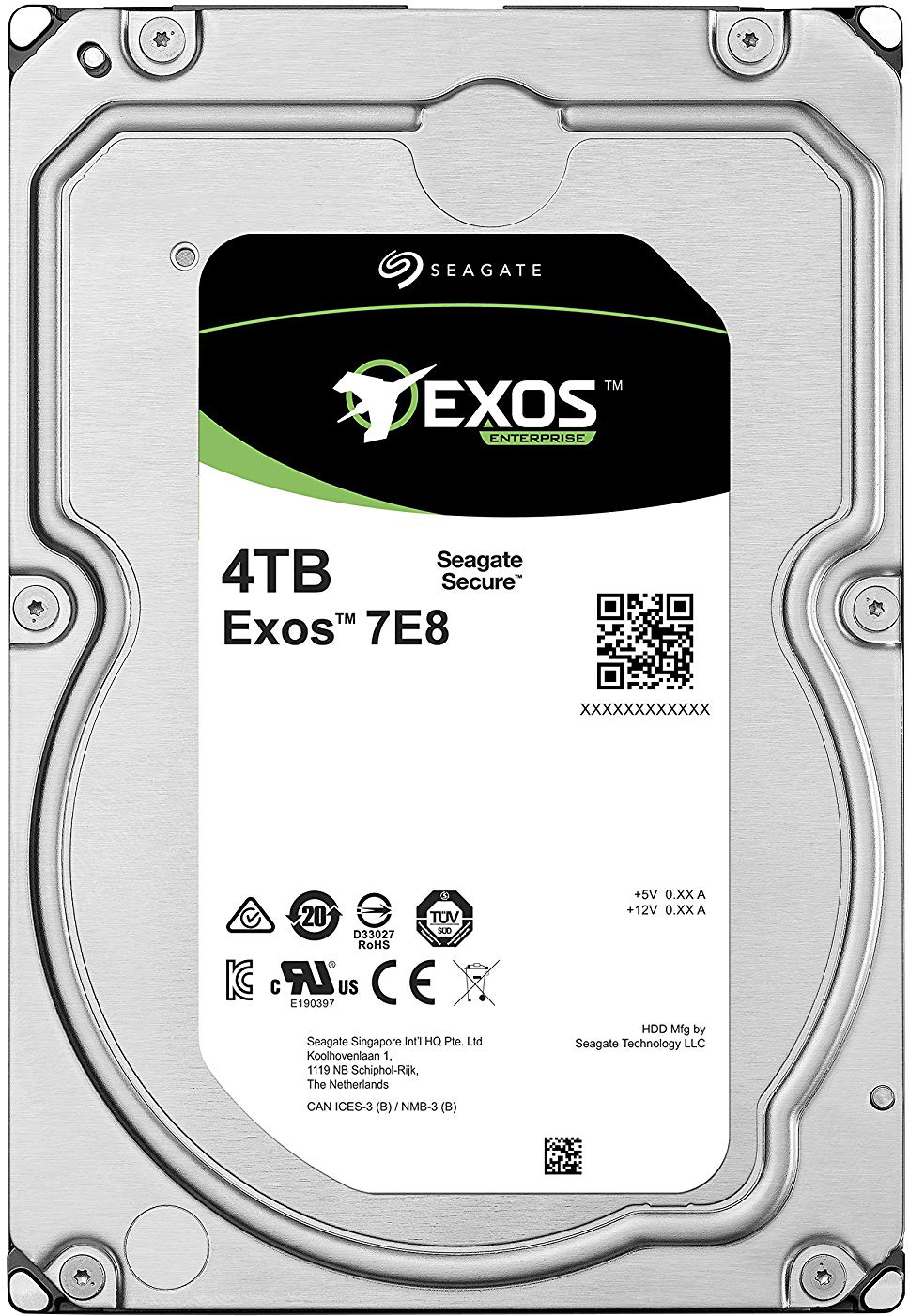 

Жесткий диск Seagate Exos 7E8 512E 4TB 7200rpm 256MB ST4000NM005A 3.5" SAS