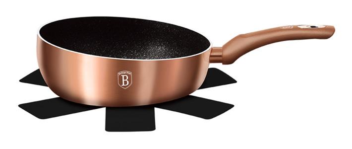 

Сковорода Шеф-Повар 26см Berlinger Haus Rose Gold индукционная с антипригарным покрытием Berlinger Haus BH-1522N