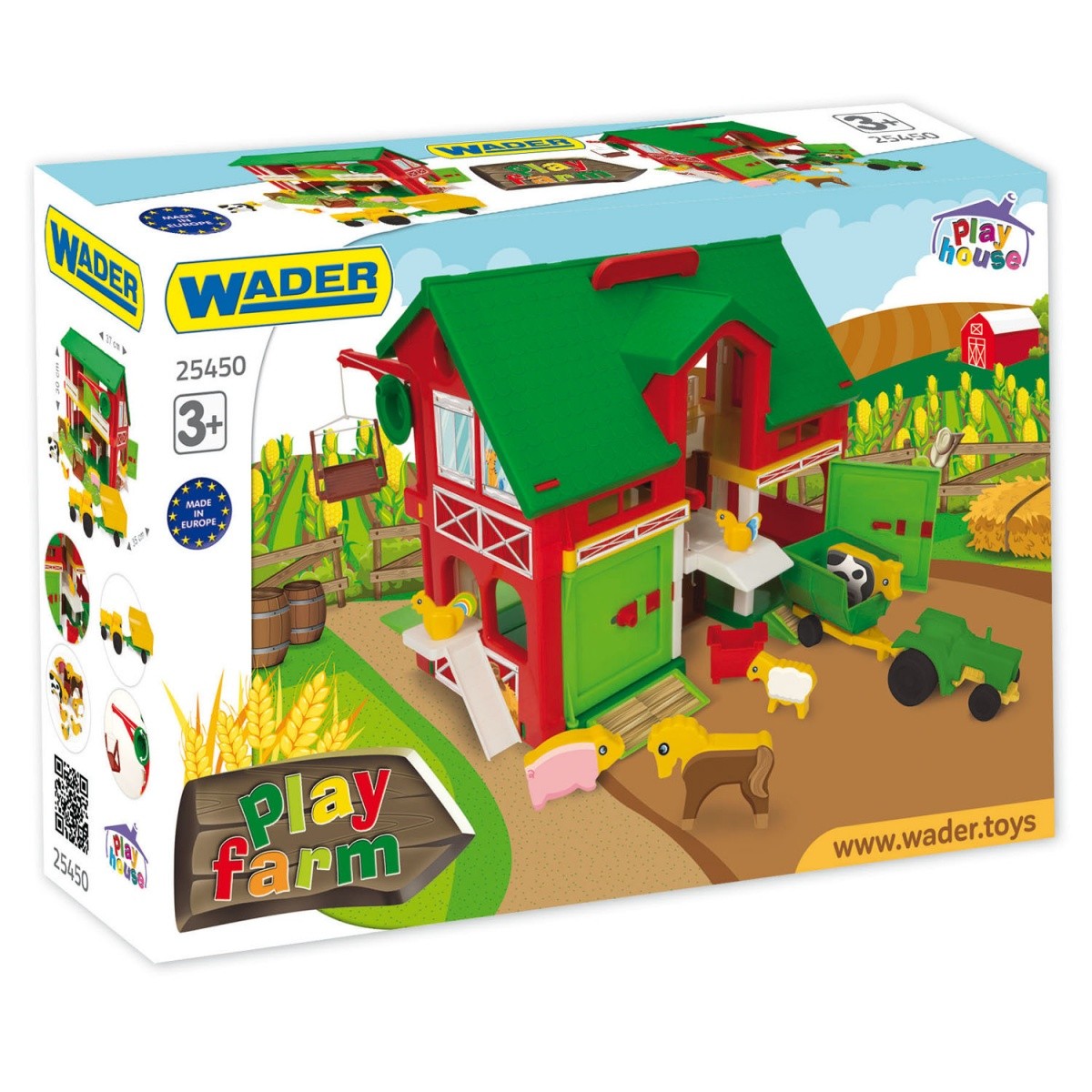 

Игровой набор фигурок Wader Play House - Ферма 37 см (25450)