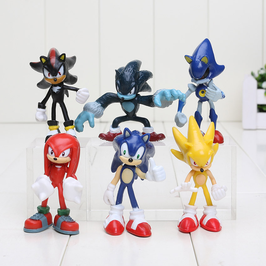 

Игровой набор Super Sonic второе поколение супер соник 6 шт