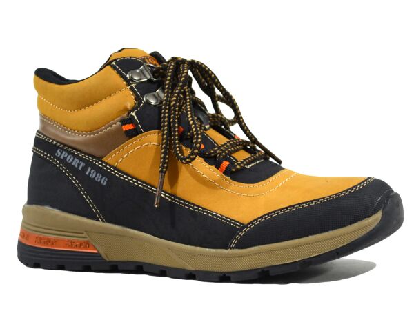 

Черевики PALIAMENT арт2021-2, чорний-оранж, 35р