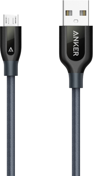 

Кабель Anker Powerline+ Micro USB - 0.9м V3 Gray (A8142HA1/A8142GA1)