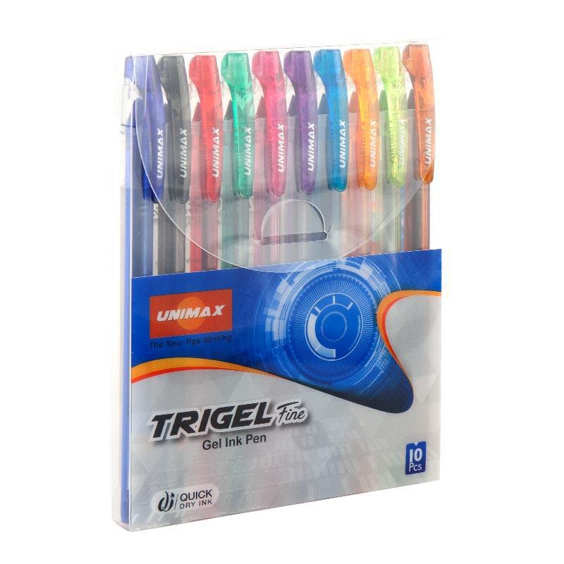 

Набор гелевых ручек Unimax Trigel Kite 10цв.