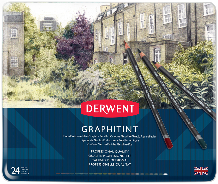 

Набор акварельных графитных карандашей Derwent Graphitint 24шт.