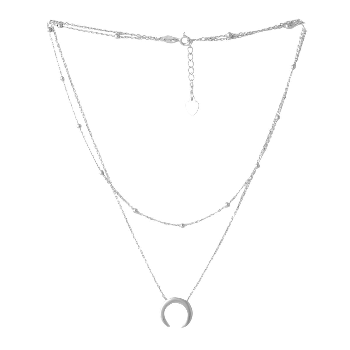 

Серебряное колье без камней 420 размер