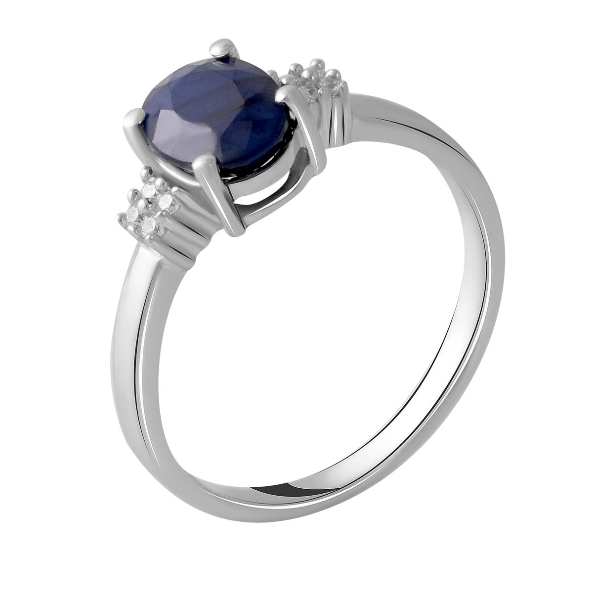 

Серебряное кольцо с натуральным сапфиром 1.528ct 17.5 размер