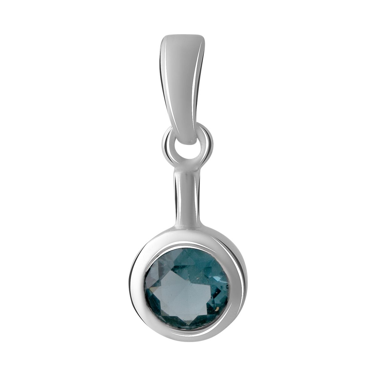 

Серебряная подвеска с топазом Лондон Блю 0.638ct