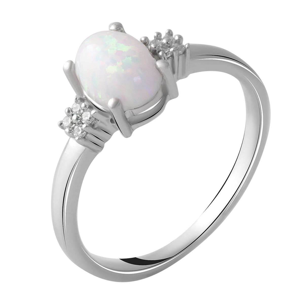 

Серебряное кольцо с опалом 0.633ct 18.5 размер