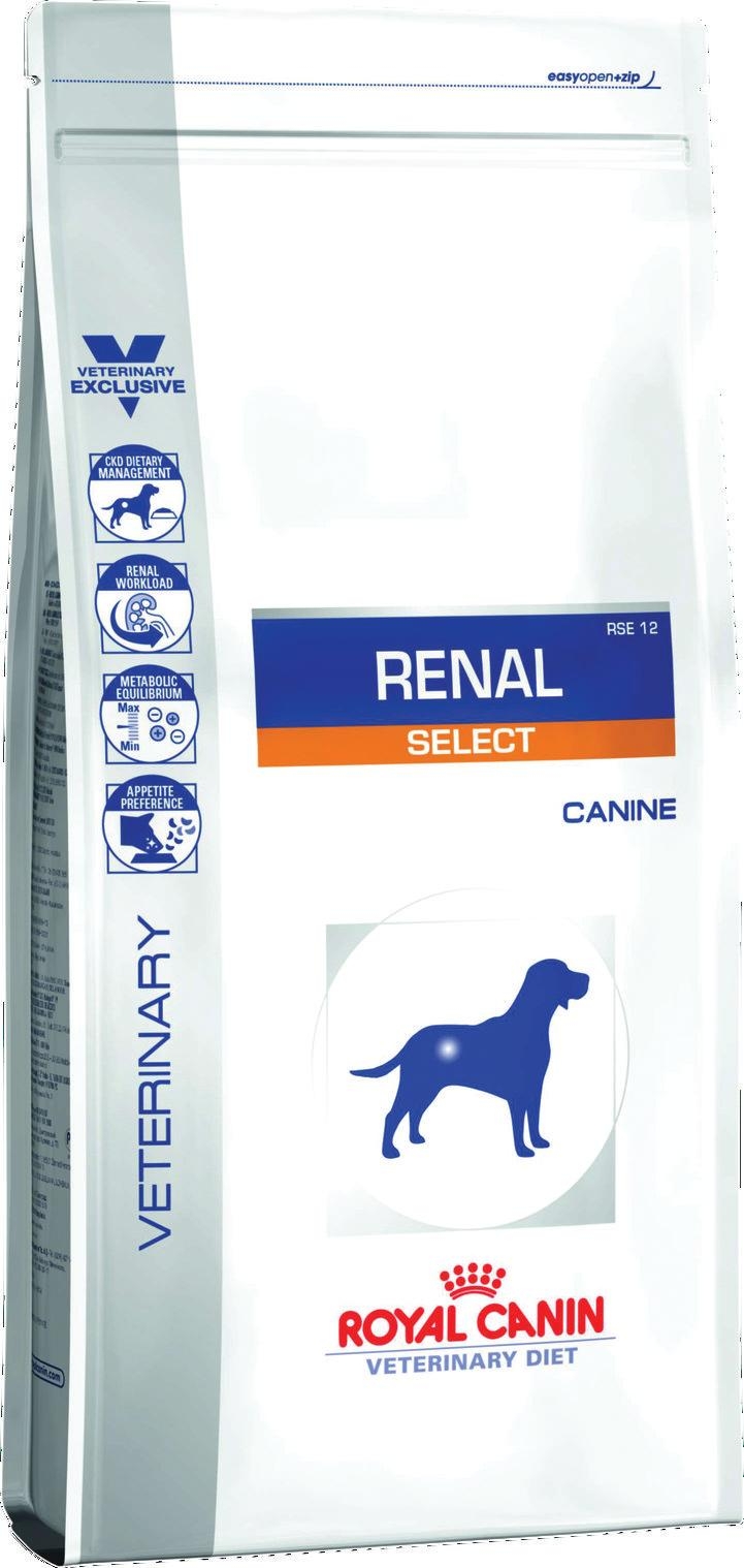 

Сухой корм Royal Canin Renal Select Canine для собак с пониженным аппетитом при почечной недостаточности, 10 кг