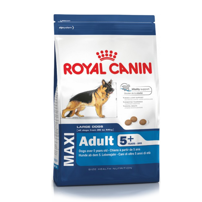 

Сухой корм Royal Canin Maxi Adult 5+ для собак крупных пород старше 5 лет, 4 кг