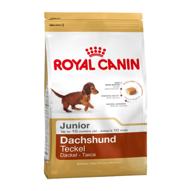 

Сухой корм Royal Canin Dachshund Puppy для щенков до 10 месяцев, 1.5 кг