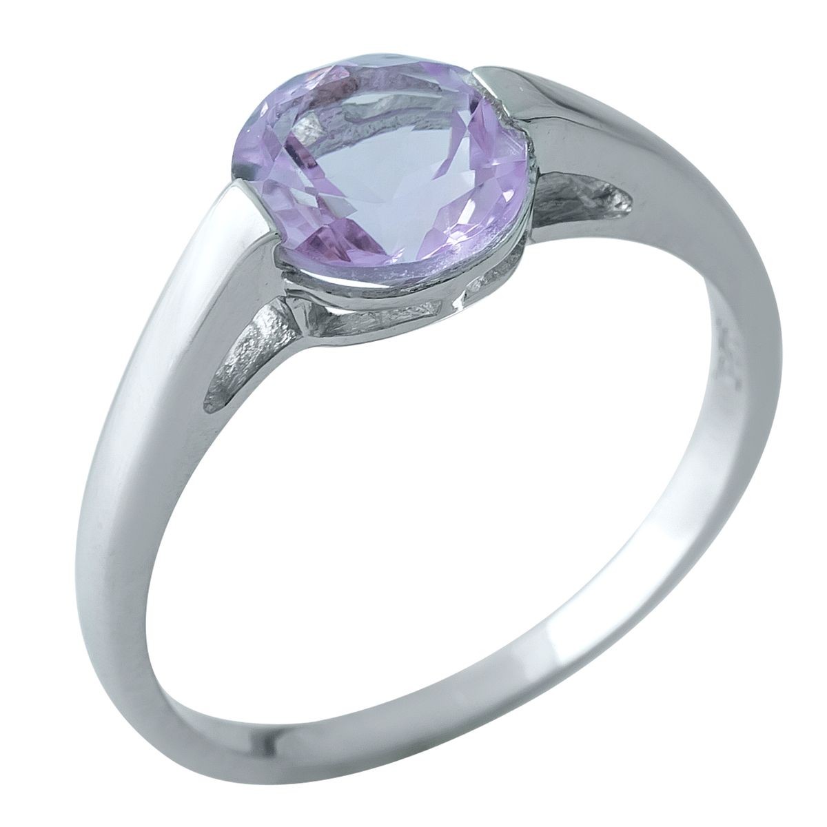 

Серебряное кольцо с натуральным аметистом 1.88ct 17 размер